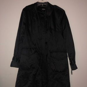 DKNY black long coat
